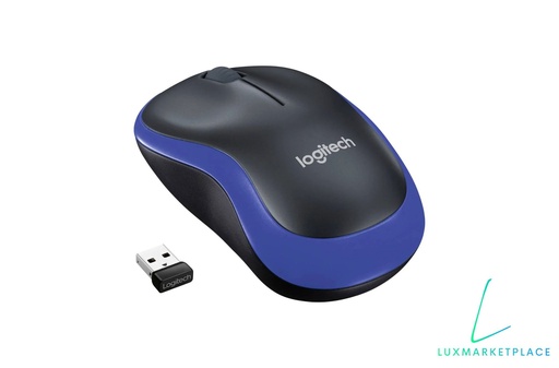 Logitech M185 Wireless Black-Blue