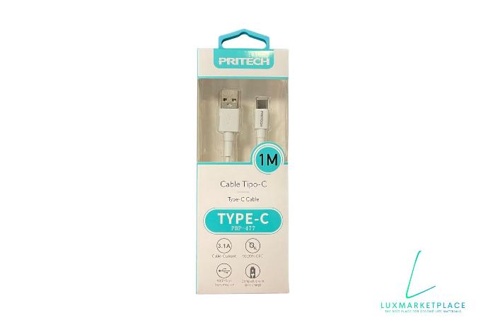 Pritech cable 1 M USB C vers USB 2.0 (PBP-477)