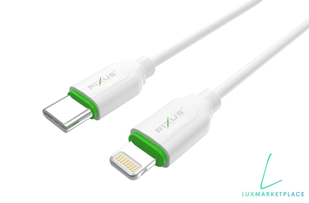 Rixus Cable Lightning vers USB C 2M RX2023