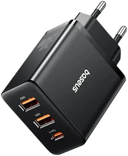 Baseus 30 W Fast charger 2 X usb-a/usb-c noir