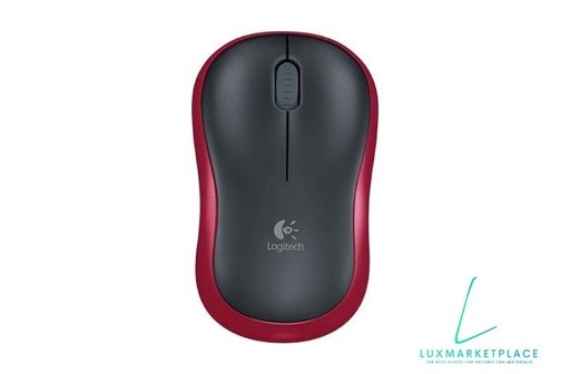 Logitech M185 Wireless Black-Red